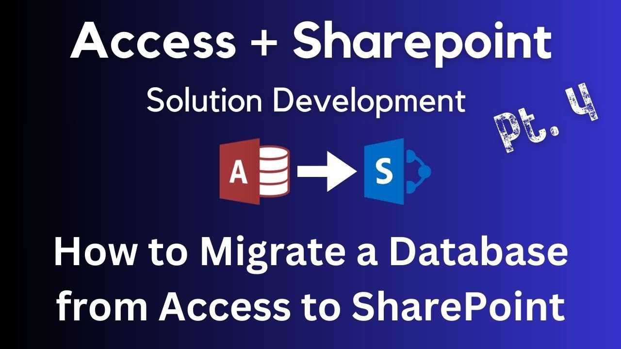 How to migrate an Access database to SharePoint