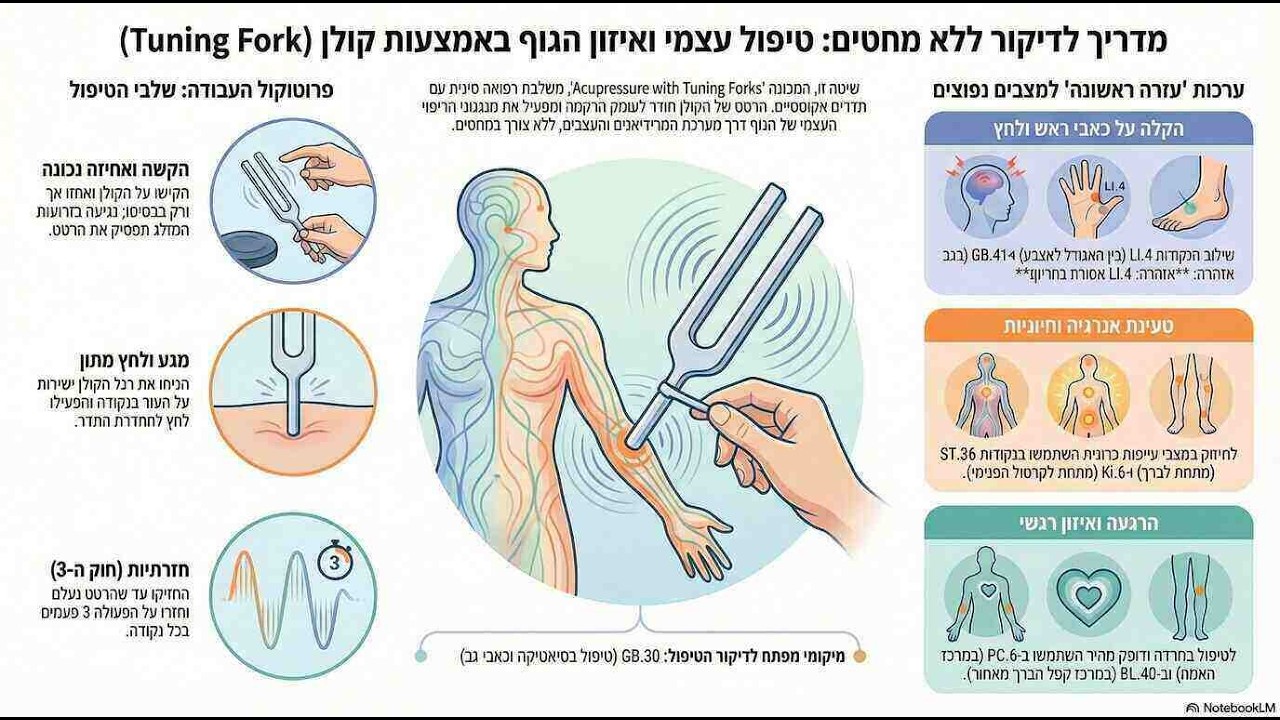 מדריך מעשי לאקופרסורה עם קולן | קולן 128HZ