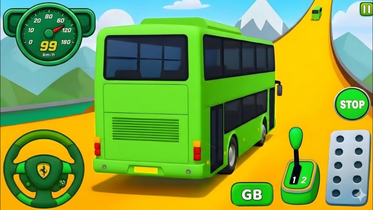 🎢 Air Drop Bus Journey - Long Jumps & Careful Control 🚀 Android gameplay 10