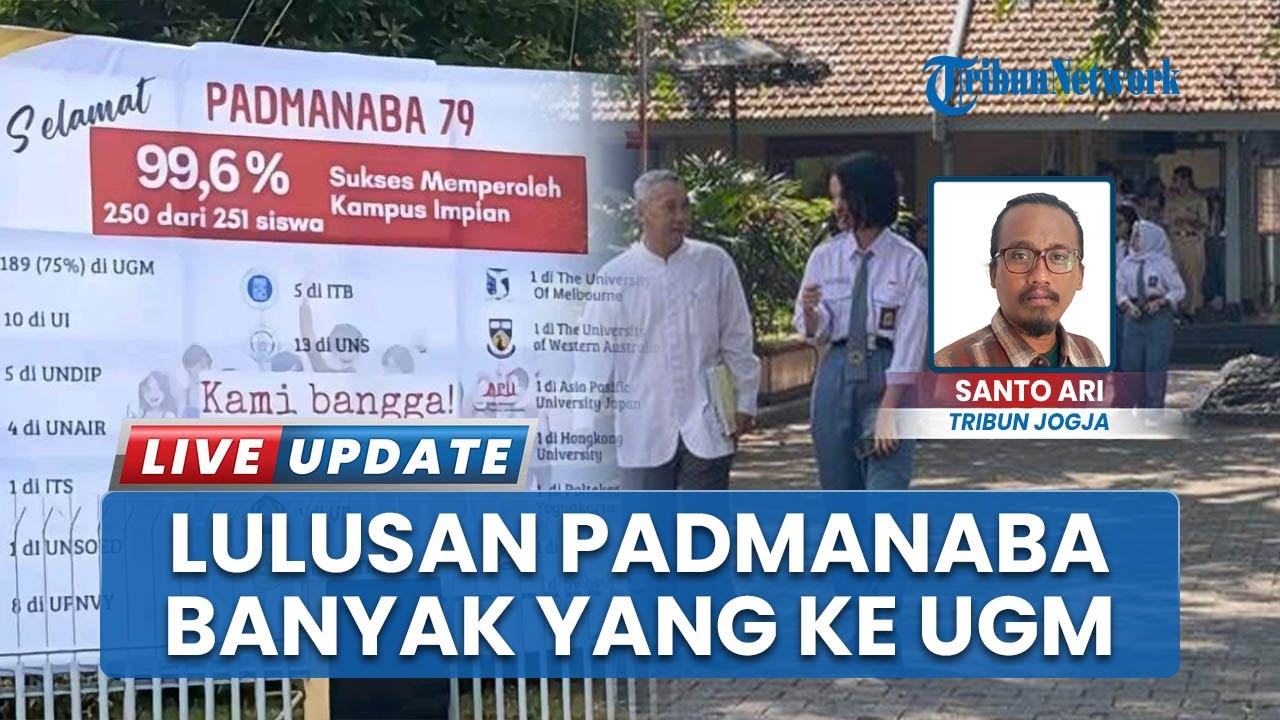 170 Lulusan SMAN 3 Jogja Masuk UGM, 98,8 Persen Lulusan Padmanaba 2025 ke Kampus Impian