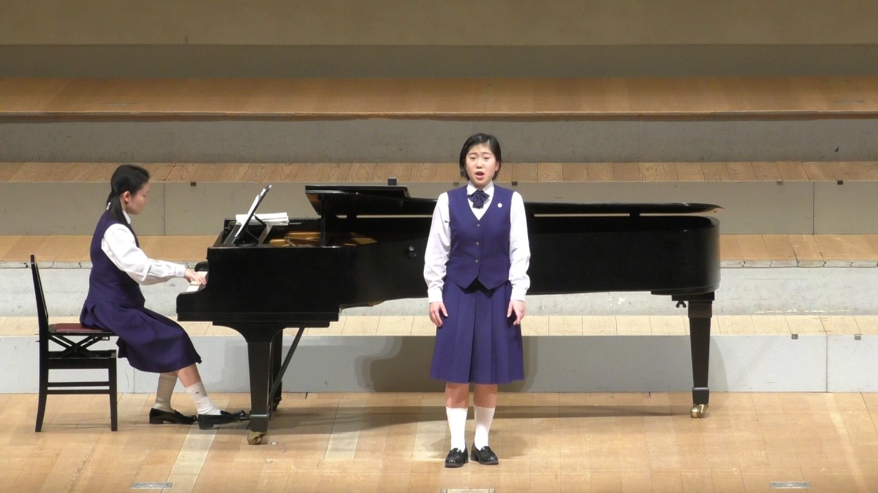 竹内菜緒 ソプラノ独唱　歌劇「連隊の娘」から～さようなら「Convien partir」♪ 岩手県立不来方高等学校音楽部