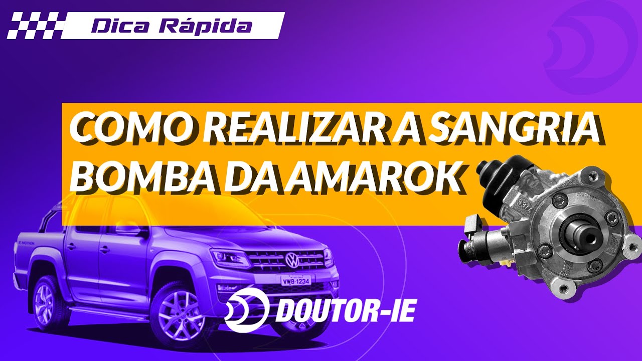 Bomba da Amarok: como realizar a sangria da bomba de alta pressão de combustível | Doutor-IE