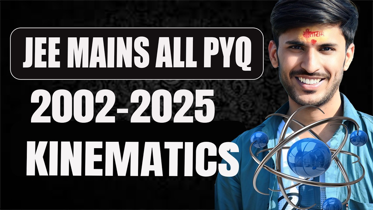 All PYQ JEE Mains Kinematics | 2002-2025 | Detailed Solutions | Edupool Gurukul 