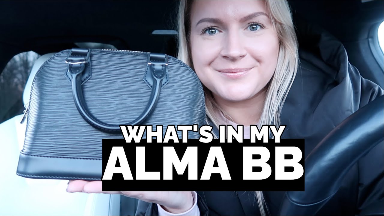 ЧТО В МОЕЙ КОЖАНОЙ СУМКЕ LOUIS VUITTON ALMA BB EPI? | ЧТО ПОДОЙДЕТ?