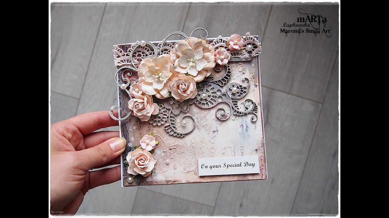 Mixed Media Vintage Style Card Tutorial
