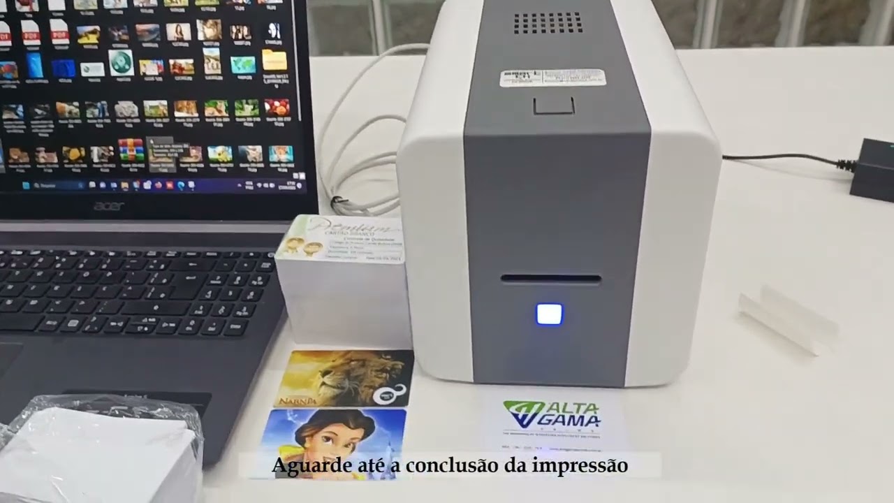 Como usar Impressora de Cartão PVC SMART CH 21 - Montagem e Impressão de Cartão Personalizado