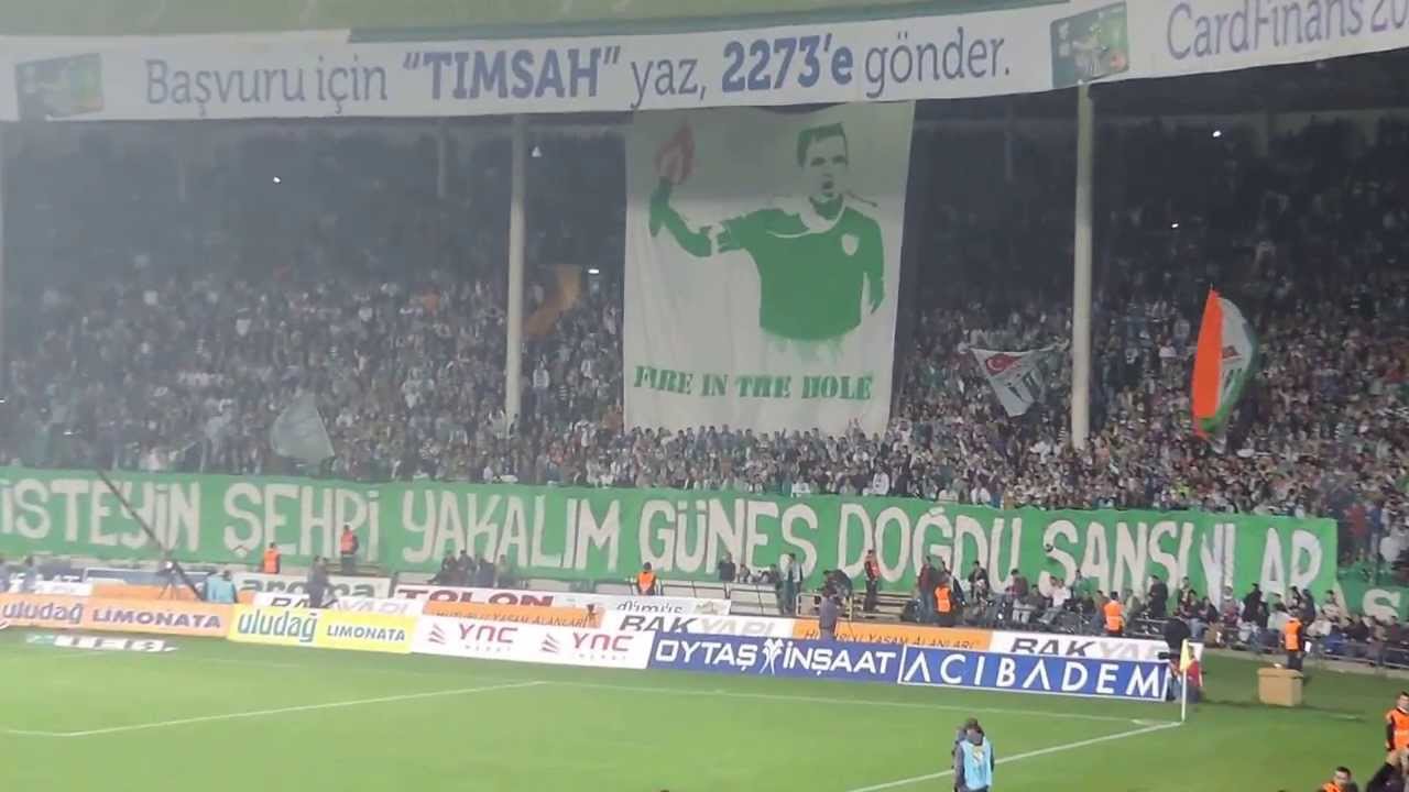 Bursaspor - Fenerbahce Istanbul 2/11/2013 Bursa Fans Teksas Texas Ultras