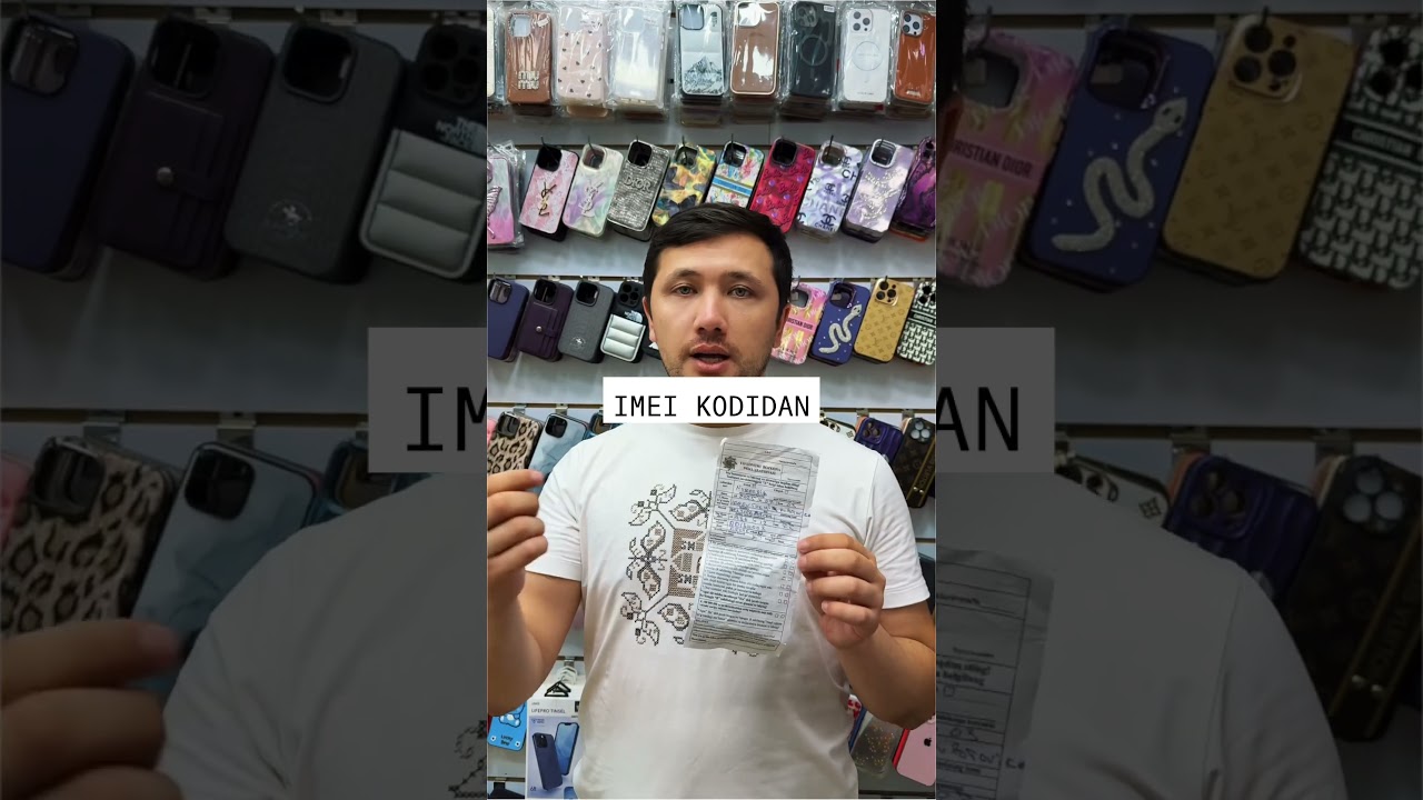 IMEI ro&rsquo;yhatdan o&rsquo;tkazish uchun kerakli ishlar