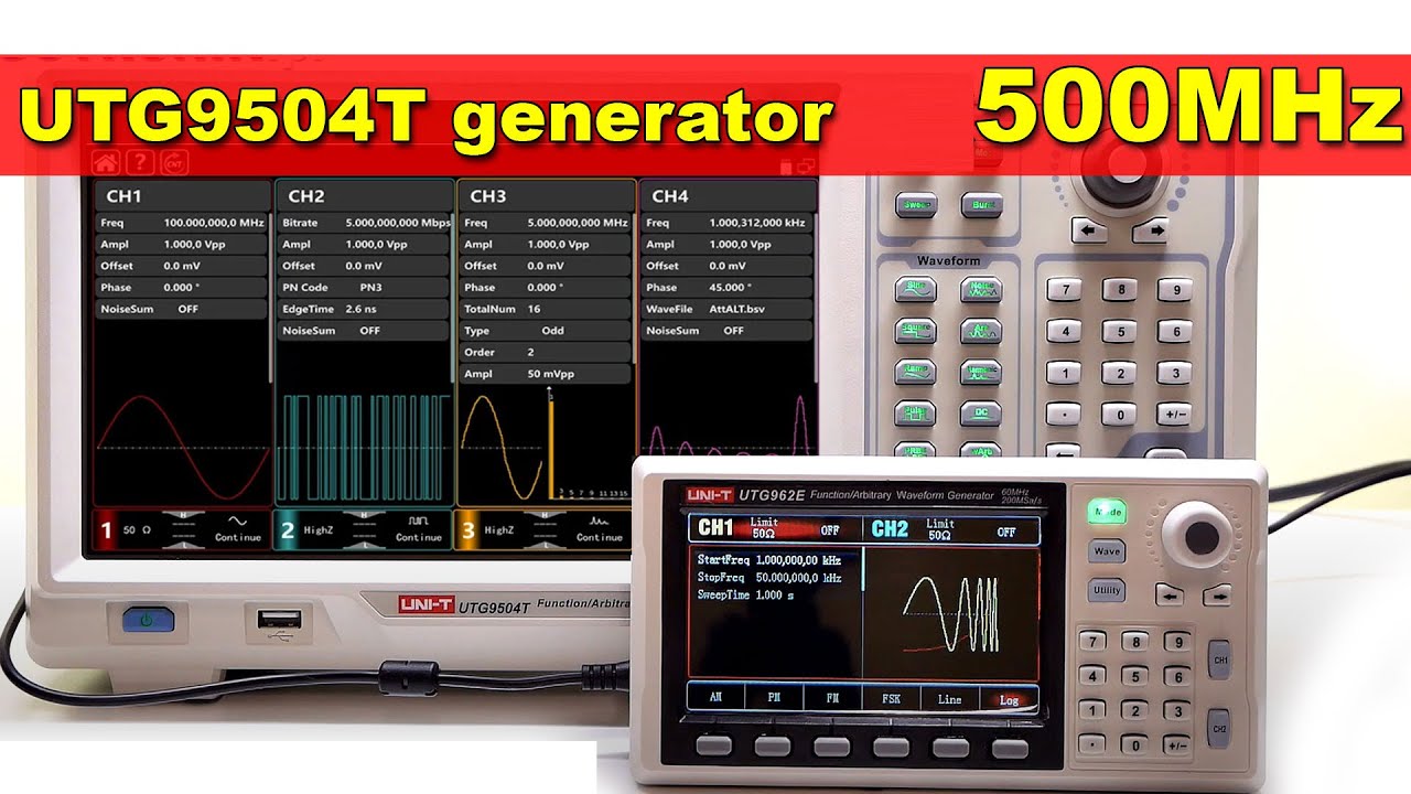 UTG9504T generator funkcyjny 500MHz czterokanałowy