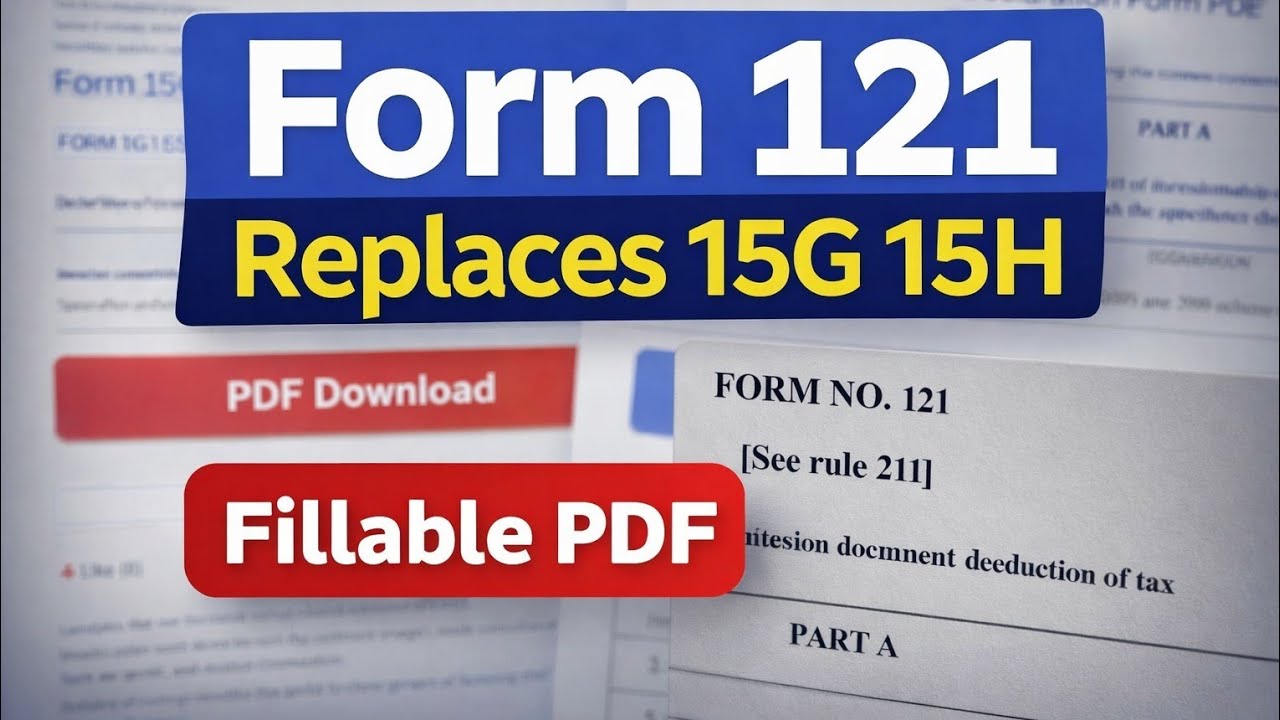 Форма 121 (заполняемый PDF-файл) | Замена форм 15G и 15H (2026)