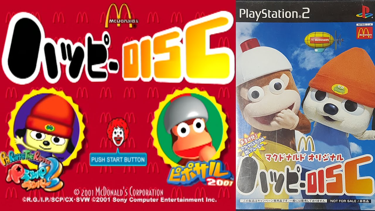 McDonald's Happy-Disc - PaRappa the Rapper 2 - Pipo Saru 2001 Special Demo Disc