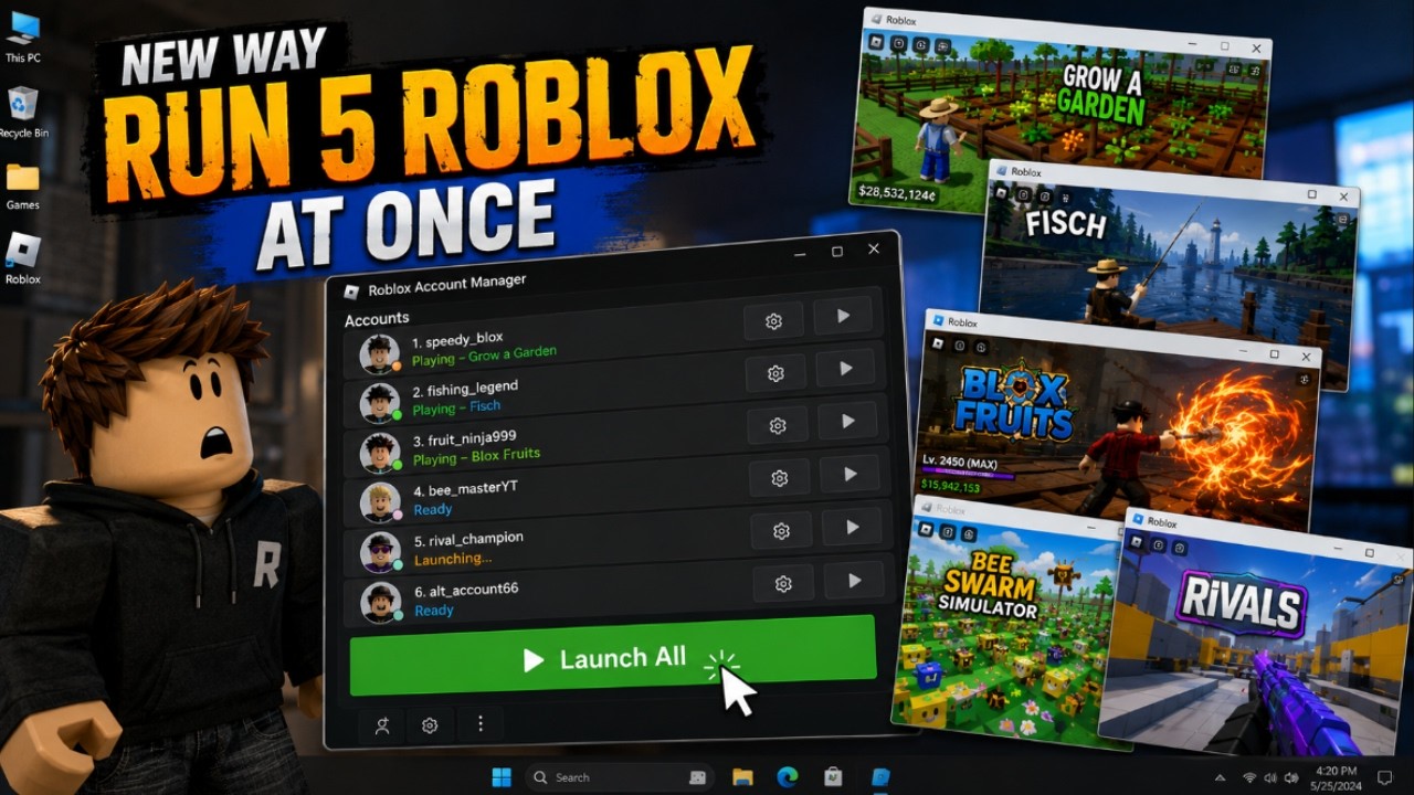 HOW To Run Multi Roblox Accounts at ONCE? BEST Roblox Account Manager