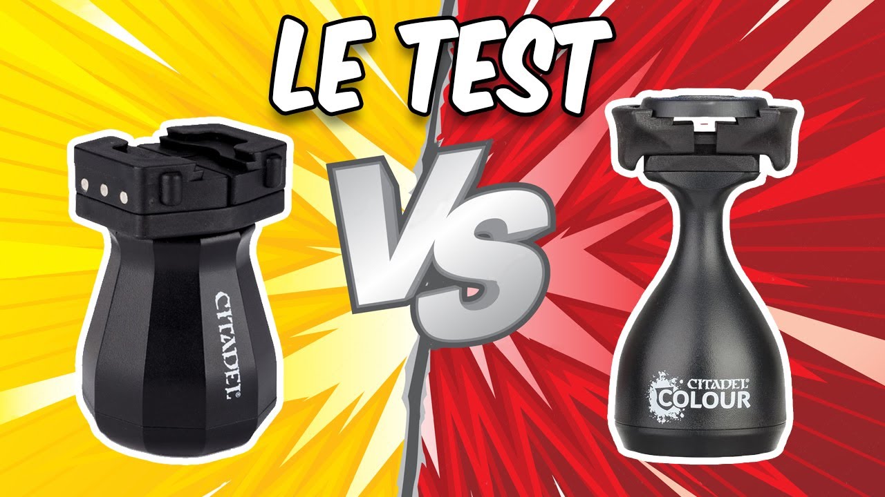 Le grand Test Comparatif des poignées de peinture painting Handle Citadel Colour Games Workshop