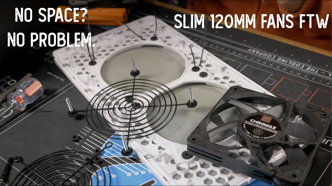 Slim 120mm Top Fans in the NR200: Cheap, Easy Mounting Solutions and Thermal impact