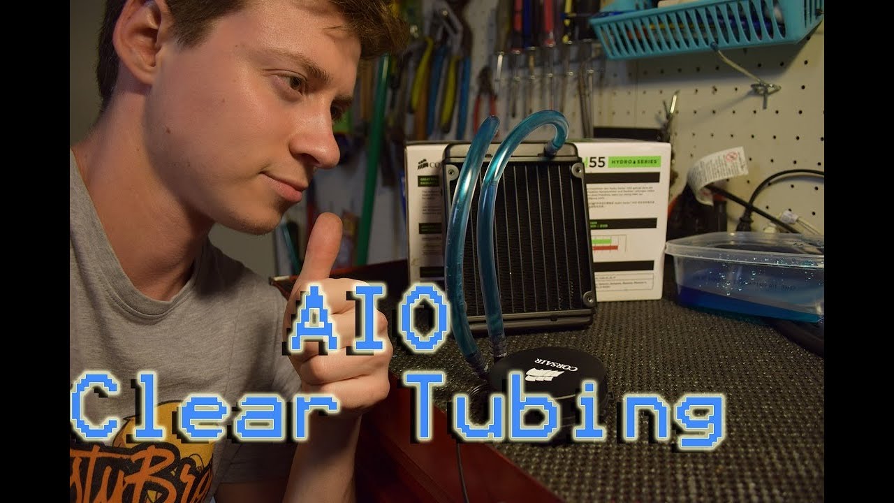 AIO Cooler Clear Tubing and Color Mod!!!