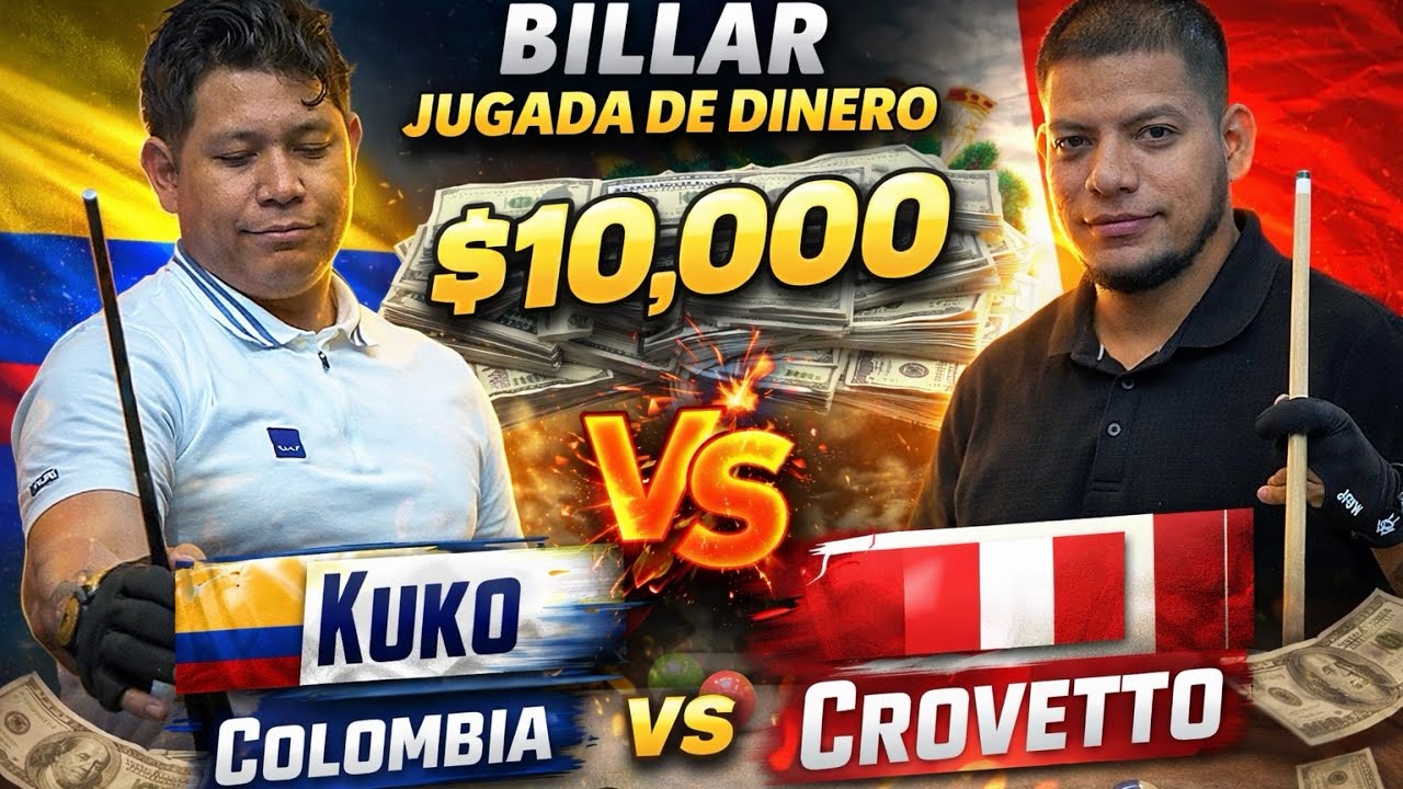 Kuko de Colombia vs Crovetto de Perú - desempate - bola 10
