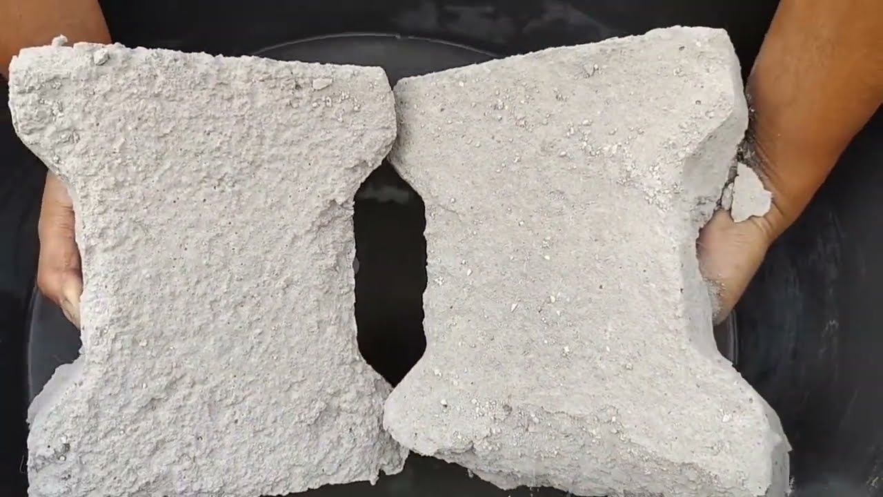 ASMR SAND CEMENT DRY AND WATER CRUMBING #satisfying #asmrcommunity