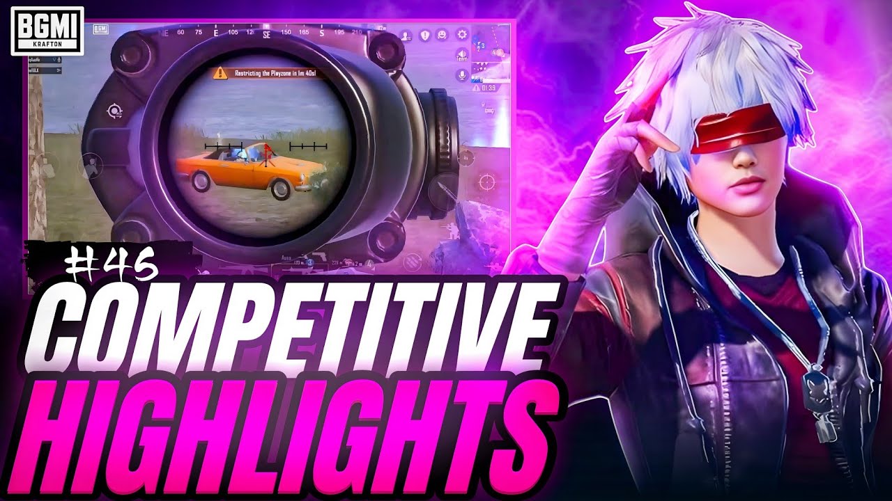 COMPETITIVE HIGHLIGHTS #45 | BATTLEGROUNDS MOBILE INDIA | IPHONE 15 PLUS