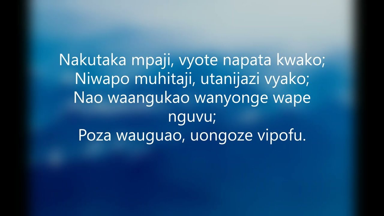 Yesu Unipendaye (NZK 030)