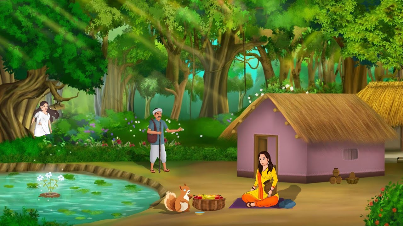 अन्धे गरीब  पिता की बुद्धिमती बेटी | Moral Story | Kahaniyan | Hindi Kahani | Cartoons