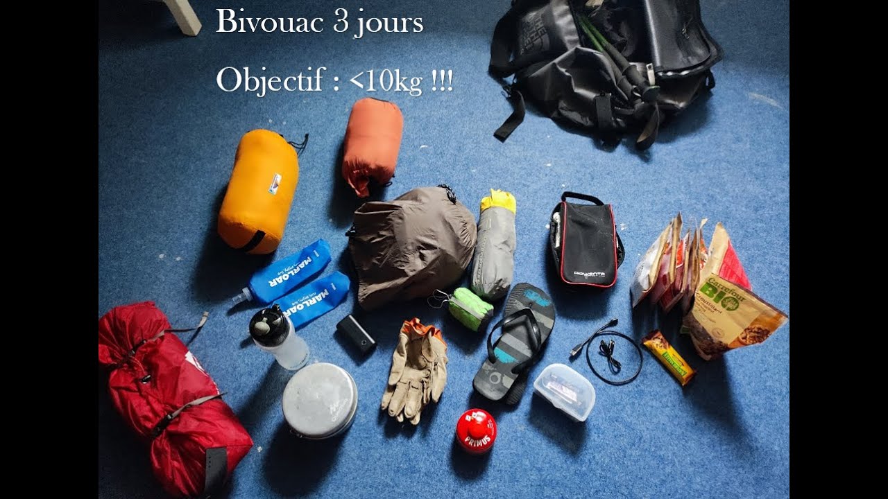 bivouac de 3 jours avec un sac de moins de 10 kg: c'est possible!!!#bivouac #trekking