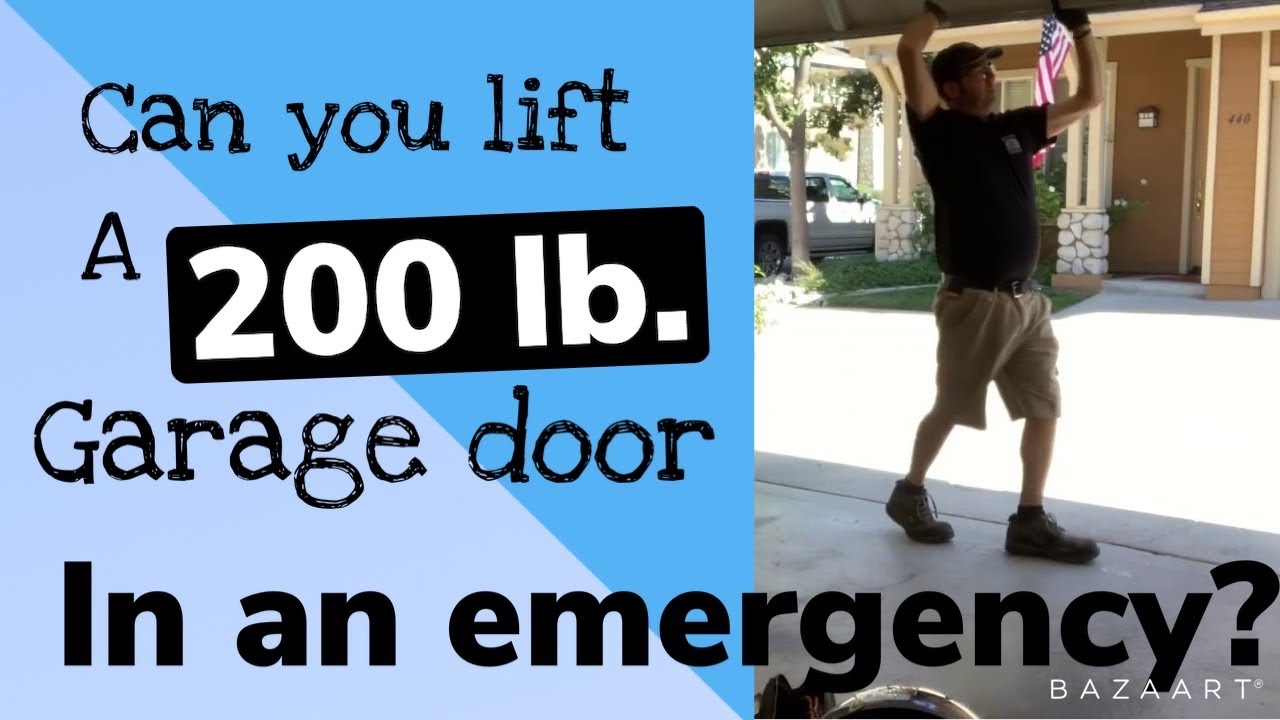 Emergengy Garage Door opening - Door Won’t Open