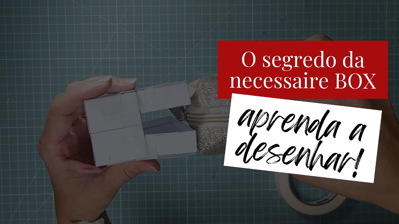 Nunca mais erre no molde da necessaire box!