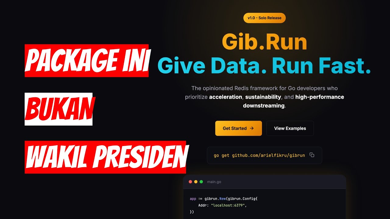 Nyobain Gib.Run - The Opinionated Redis Framework for Go Developers
