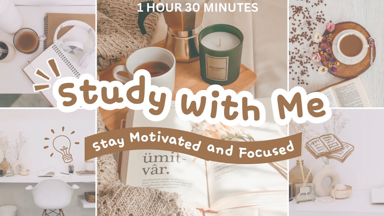 Study with me for 1 hour 30 minutes (timelapse)