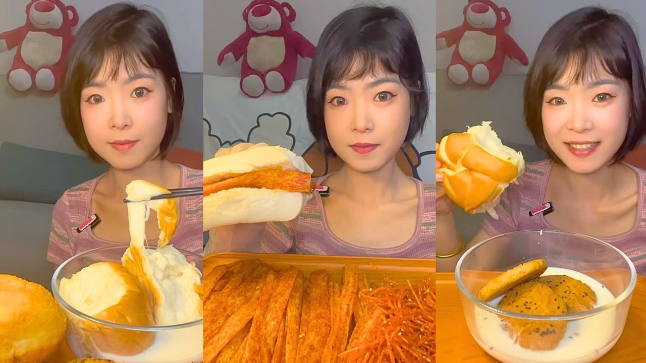 Cheesy Milk Bread, Spicy Snack Sticks & Creamy Milk Dipping