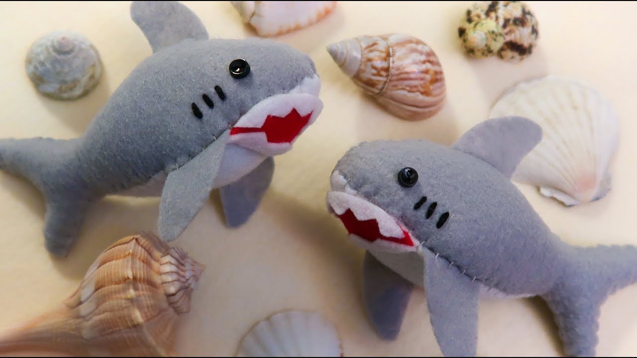 Shark Plush Tutorial 🦈🌊 | Easy & Cute Felt Craft