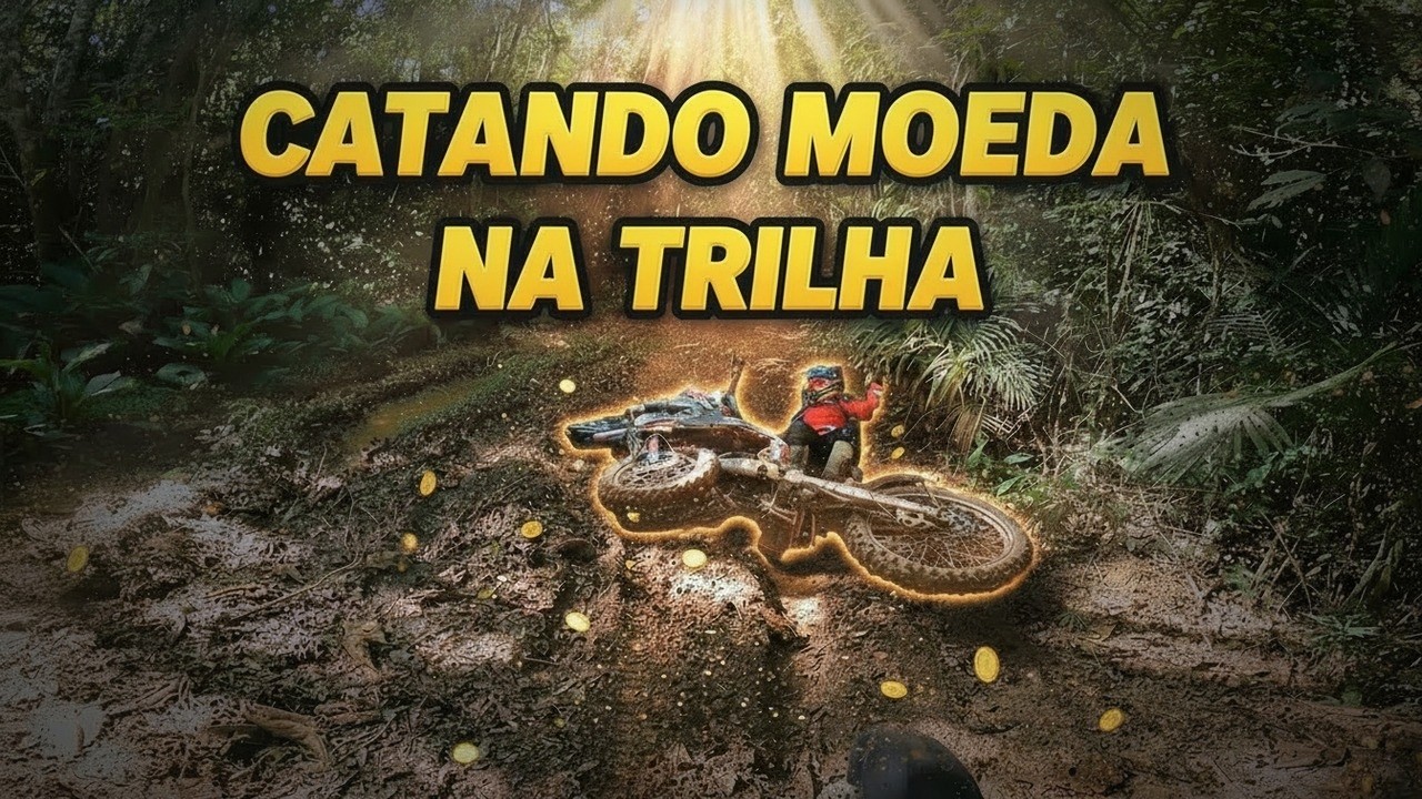 Catando moeda na trilha #roias