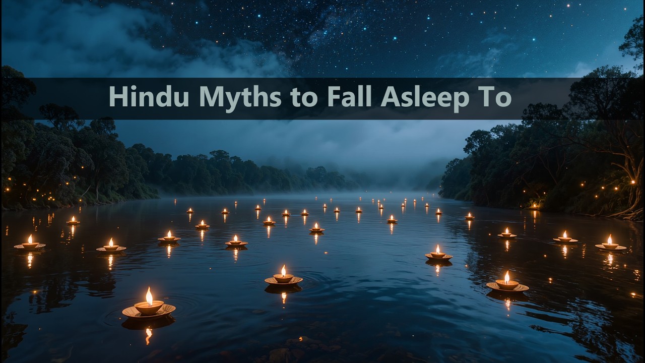 Hindu Myths to Fall Asleep To | 2 hours of stories + 1 hour of instrumental gentle music