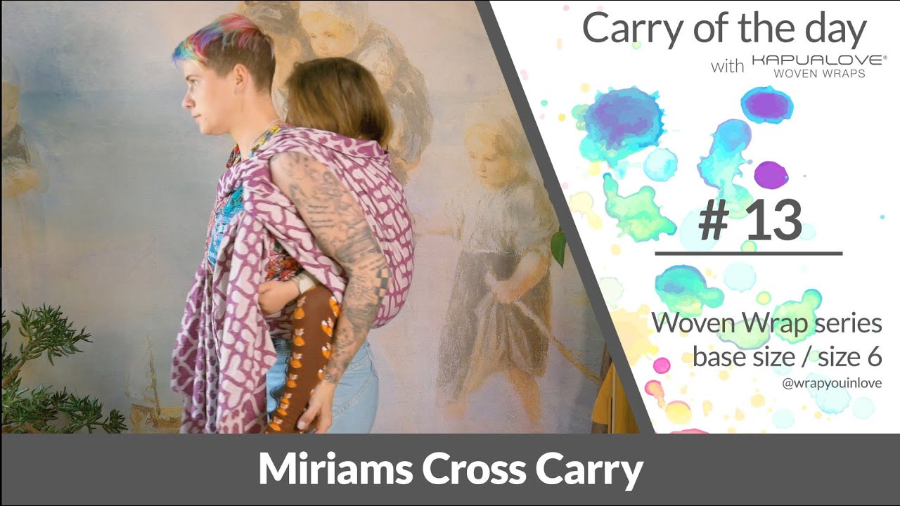 Miriams Cross Carry -  Woven wrap - series (size 6 / base size)