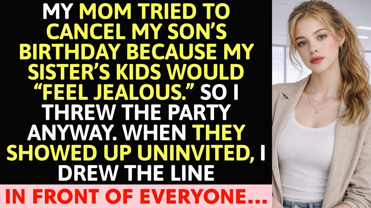 My Mom Tried To Cancel My Son’s Birthday Because My Sister’s Kids…