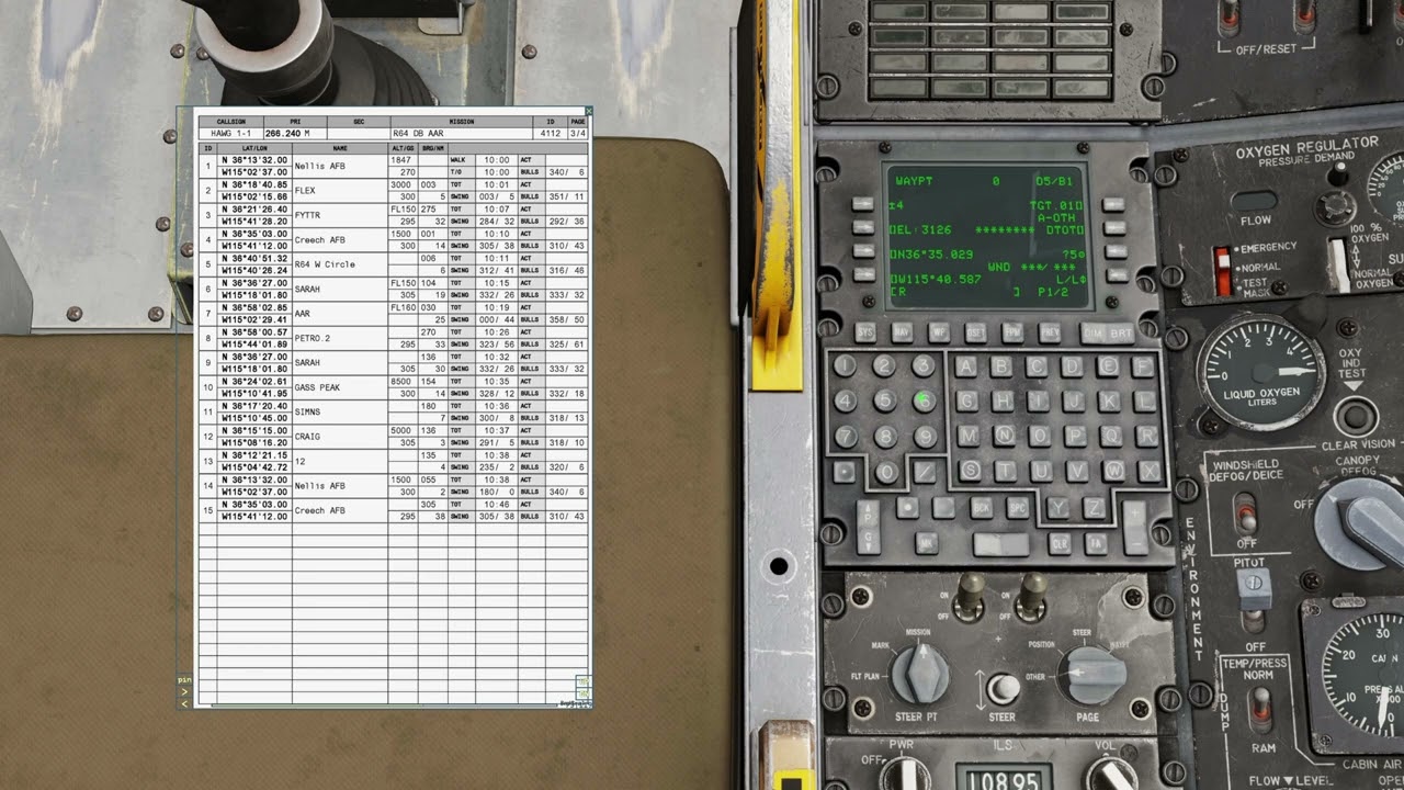 Planificación de vuelo al Range 64 en A10C. Parte 3