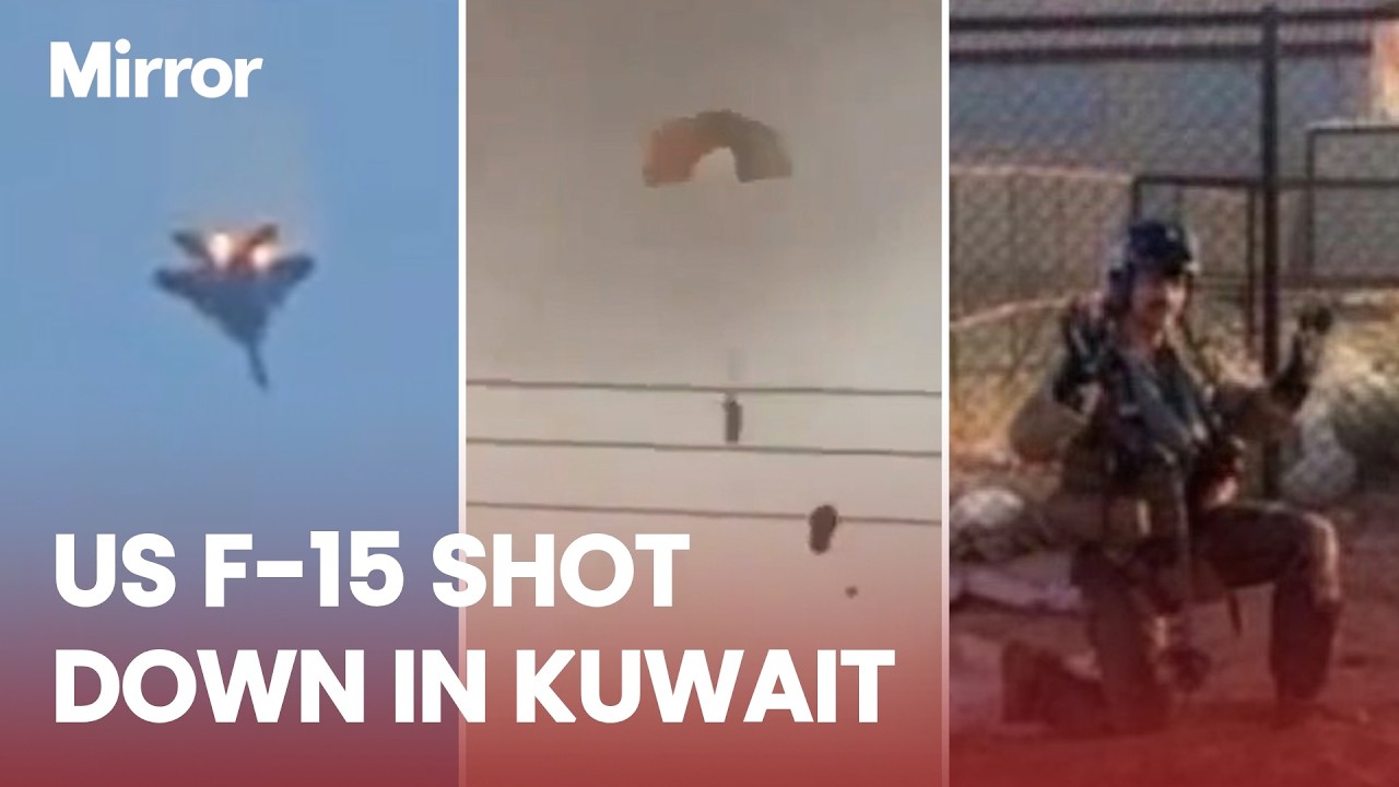 US F-15 SHOT DOWN in Kuwait as pilots rescued by locals and CONFIRMED SAFE