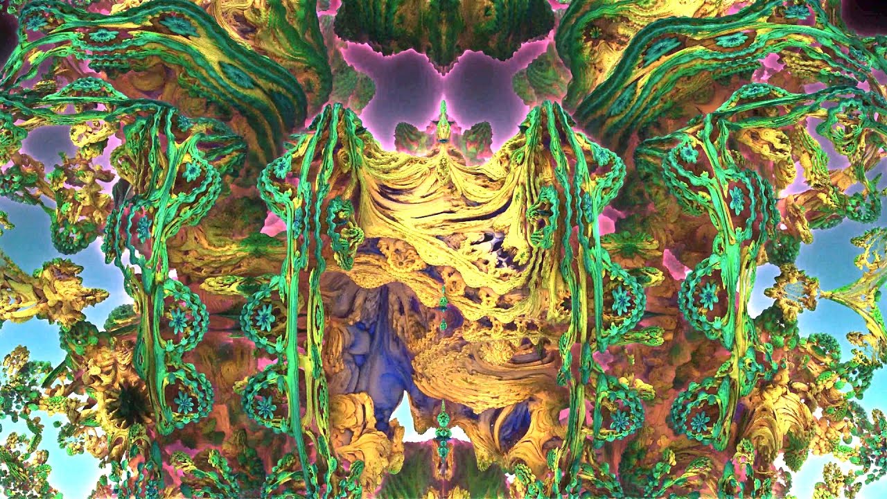 [1 HOUR] Abstract 3D Fractal - Background/Screensaver [4K] [NO SOUND]