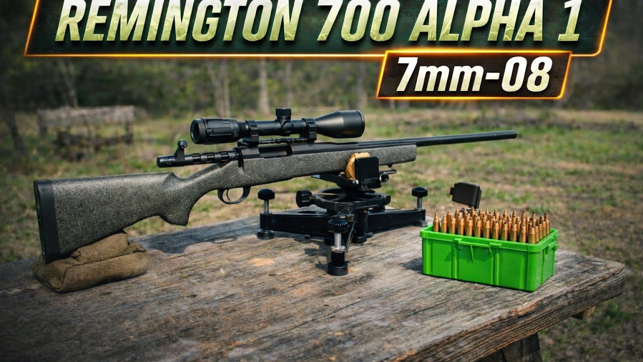 Remington 700 Alpha 1 7mm-08…Impressive results!