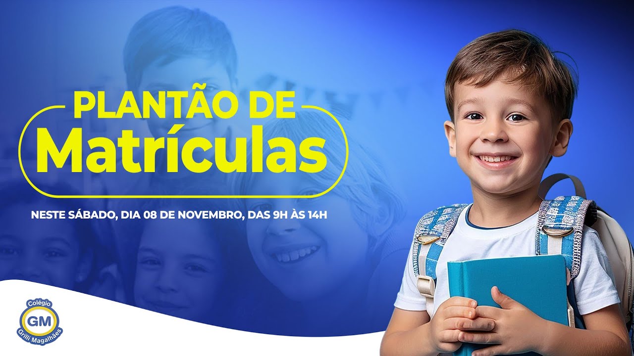 PLANT&Atilde;O DE MATR&Iacute;CULAS - Col&eacute;gio Grilli Magalh&atilde;es