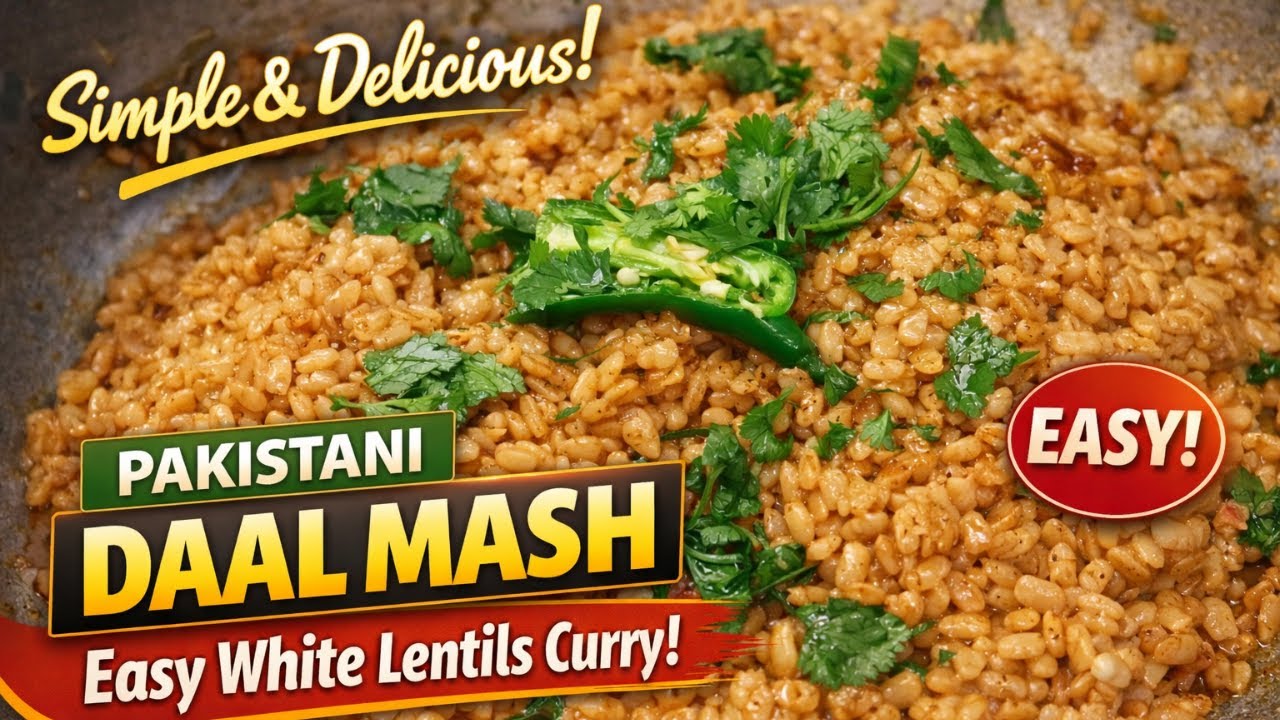 Simple & Delicious Daal Mash | Easy White Lentils Curry