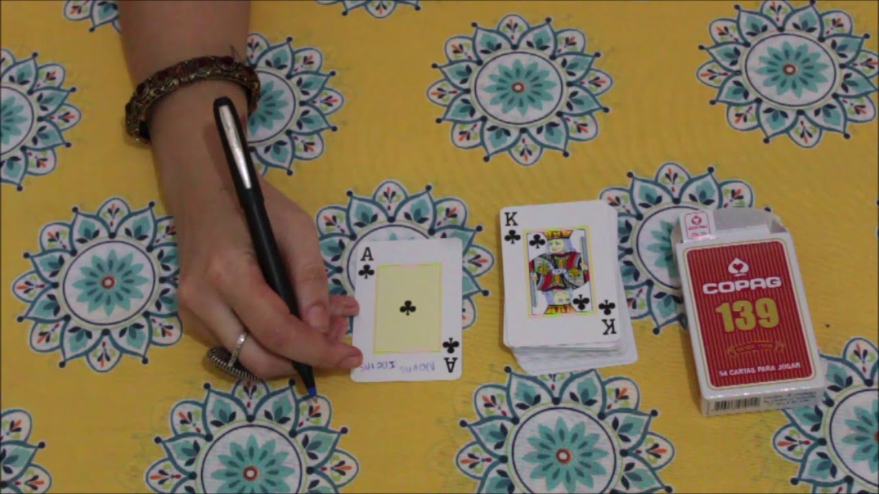 Método de tiragem rápida com Baralho Comum