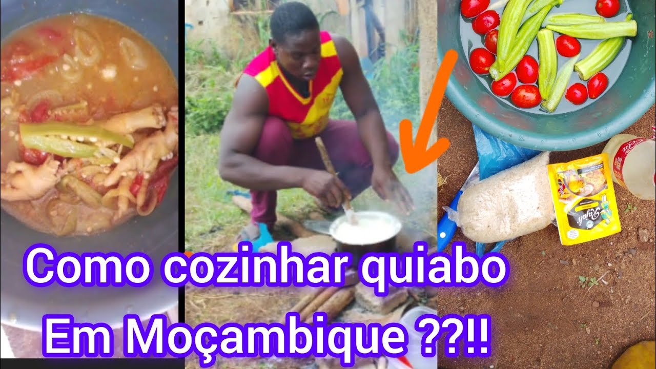Cozinhar quiabo em Moçambique é tão assim e você!!!??????