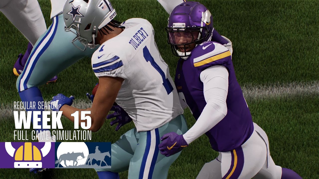 Vikings vs. Cowboys | 2025-26 Season Week 15 | Madden NFL 26 Simulation