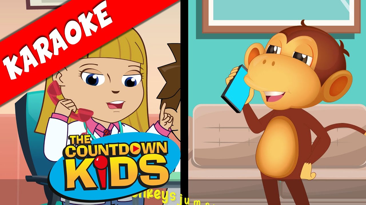 Five Little Monkeys (KARAOKE) - The Countdown Kids | Kids Songs & Nursery Rhymes | Lyric Video