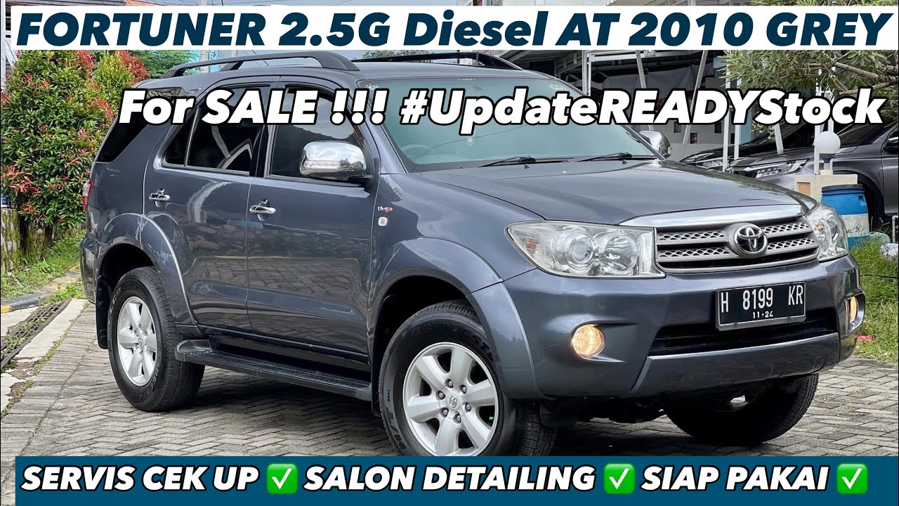 FORTUNER DIESEL 2Kd 2.5G AT 2010 Grey DI JUAL SIAP PAKAI #jualbelimobilbekas #diesel #innovadiesel