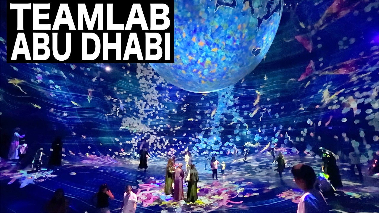 Teamlab Phenomena Abu Dhabi | 4K | Abu Dhabi Tourist Attraction