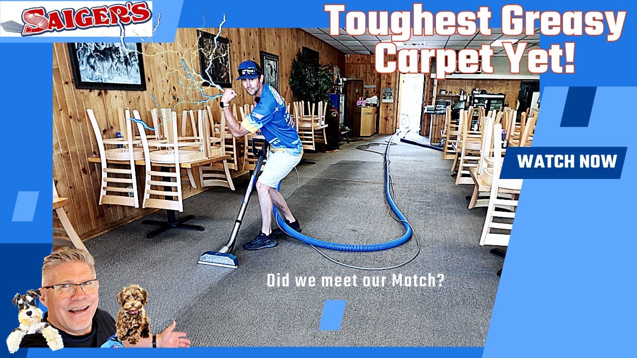 Toughest Greasy Carpet Yet! Can We Clean It, or did WE Meet our Match?