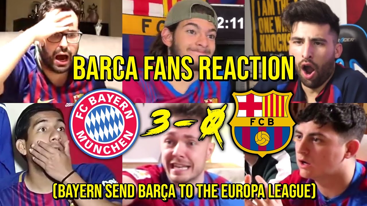 BARCA FANS REACTION TO BAYERN 3 - 0 BARCELONA (BAYERN SEND BARÇA TO EUROPA LEAGUE) | FANS CHANNEL
