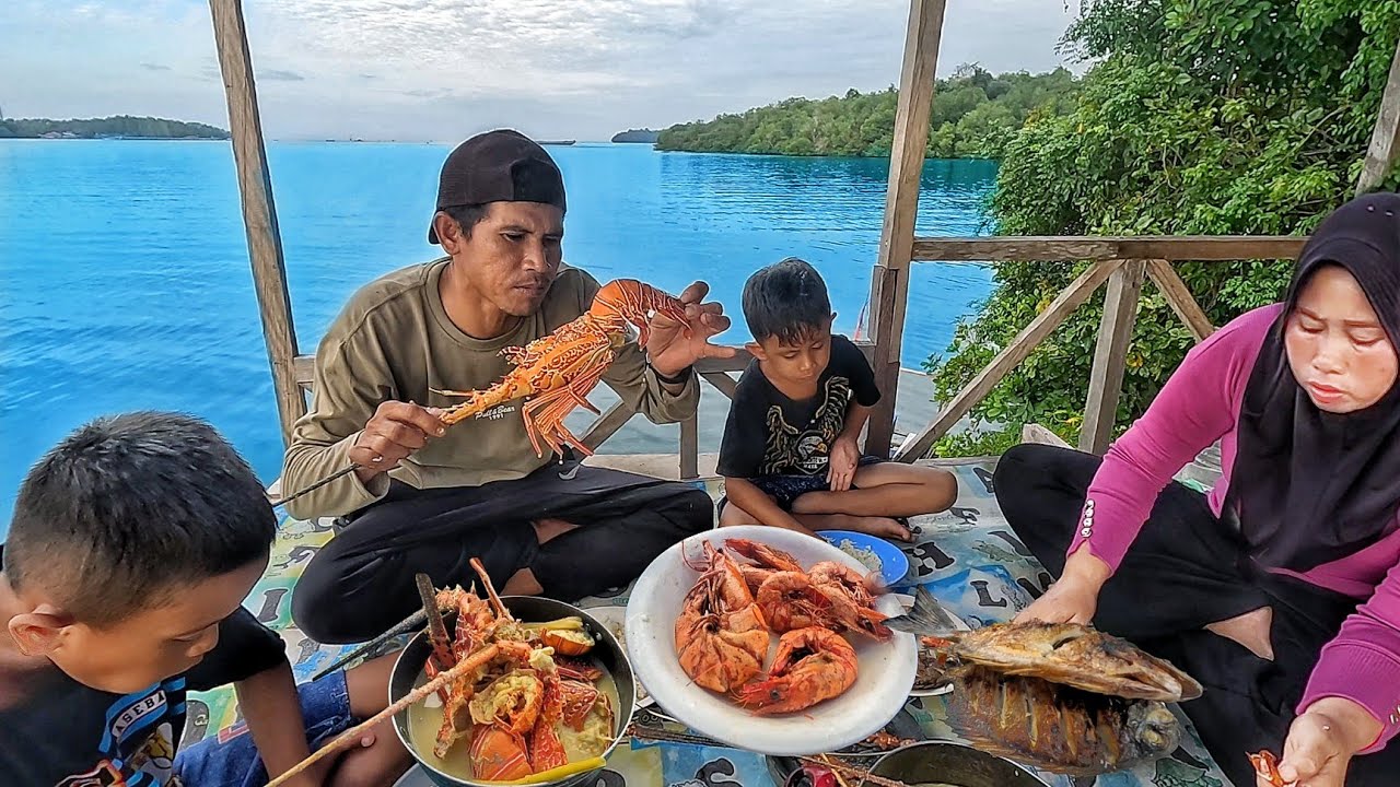 2 hari 1 malam berburu lobster,ikan,cumi dan udang galah bersama keluarga